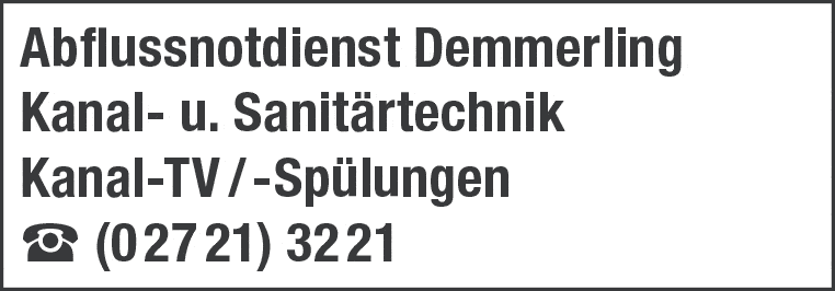 Kundenbild groß 1 Demmerling Kanal- u. Sanitärtechnik Inh. Jörg Hanses