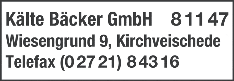 Kundenbild groß 1 Kälte BÄCKER GmbH