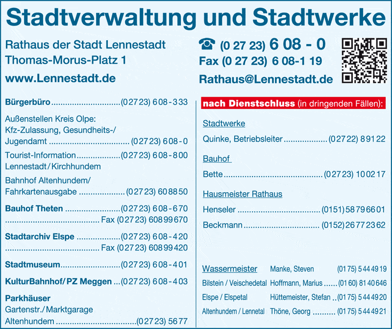 Kundenbild klein 9 Rathaus der Stadt Lennestadt Stadtverwaltung u. Stadtwerke