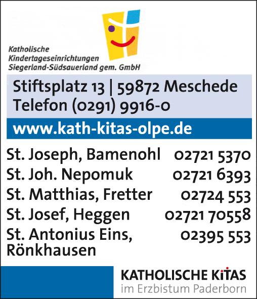 Kundenbild groß 1 Kath. Kindertageseinrichtungen Siegerland-Sauerland gem. GmbH