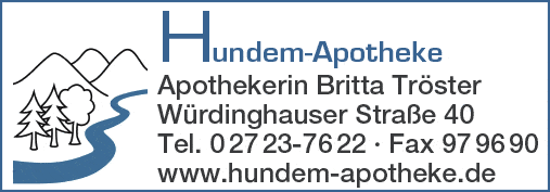 Kundenbild groß 1 Hundem-Apotheke e.K. Inh. Britta Tröster