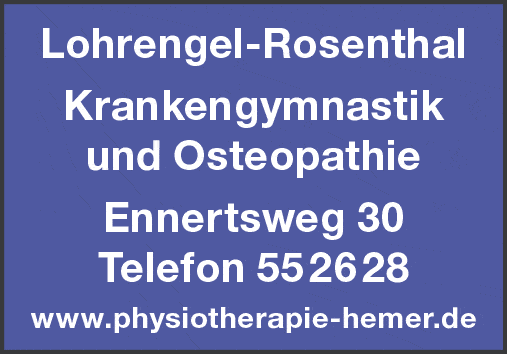 Kundenbild groß 1 Lohrengel-Rosenthal Praxis f. Physiotherapie