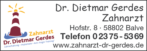 Kundenbild groß 1 Gerdes Dietmar Dr.med.dent. Zahnarzt