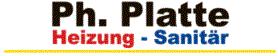 Kundenlogo von Ph. Platte Heizung - Sanitär