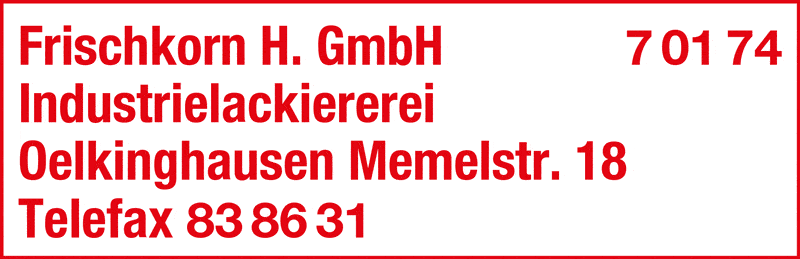 Kundenbild groß 1 Frischkorn GmbH, H. Industrielackiererei