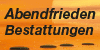 Kundenlogo von Abendfrieden Götte Paul R. Bestattungen Kundenlogo von Abendfrieden Götte Paul R. Bestattungen
