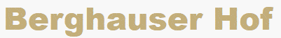 Kundenlogo von Berghauser Hof