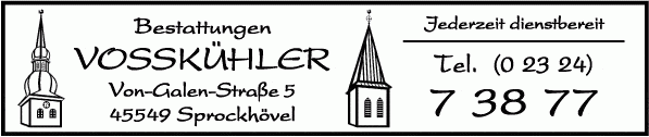 Kundenbild groß 1 Vosskühler Roman Beerdigungsinstitut