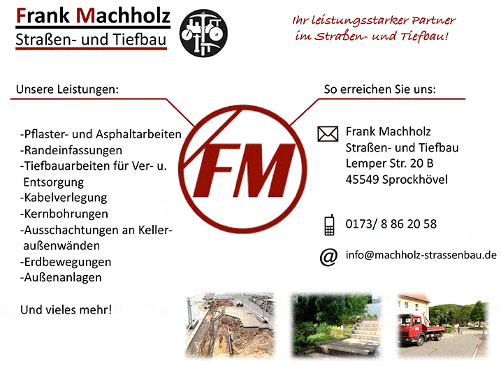 Kundenbild groß 1 Machholz Frank Straßen- und Tiefbau