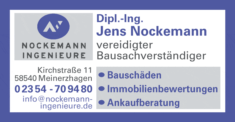 Kundenbild groß 1 Nockemann Jens Dipl.-Ing. öffentlich bestellter und vereidigter Bausachverständiger