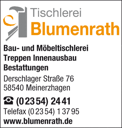 Kundenbild groß 1 Blumenrath Frank Tischlerei