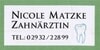 Kundenlogo von Matzke Nicole Zahnärztin
