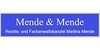 Kundenlogo von Mende & Mende Rechtsanwaltskanzlei