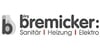 Kundenlogo von Bremicker Sanitär Heizung Klima GmbH