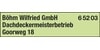Kundenlogo von Böhm Wilfried GmbH Dipl.- Ing. Kroll Ralf Dachdecker
