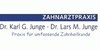 Kundenlogo von Junge Lars M. Dr. Zahnarzt