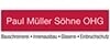 Kundenlogo von Paul Müller Söhne OHG Schreinerei