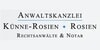 Kundenlogo von Anwaltskanzlei Künne-Rosien - Rosien Rechtsanwälte u. Notar a. D.