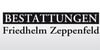 Kundenlogo von Zeppenfeld Friedhelm Bestattungen, Schreinerei