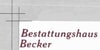 Kundenlogo von Tischlerei & Bestattungen Becker GmbH & Co. KG Tischlermeister