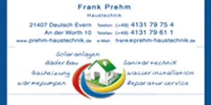 Kundenlogo von Prehm Frank Sanitär- & Heizungstechnik
