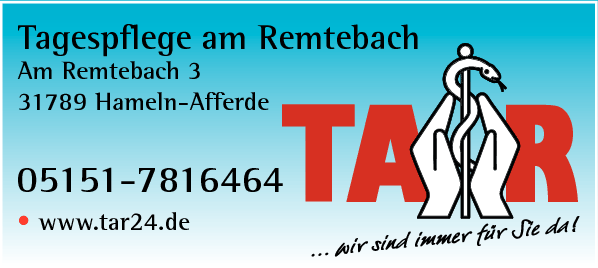 Anzeige TAR Tagespflege am Remtebach Tagespflege