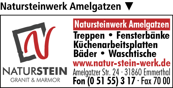 Anzeige Natursteinwerk Amelgatzen GmbH & Co. KG
