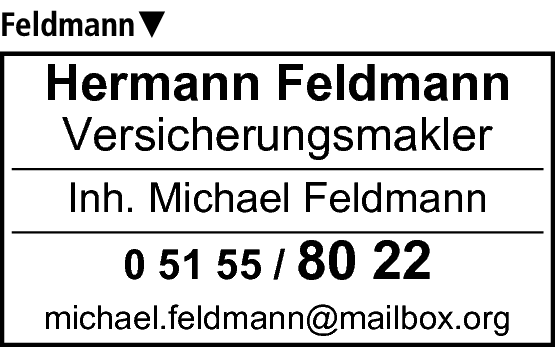 Anzeige Feldmann Hermann Versicherungsmakler Inh. Michael Feldmann