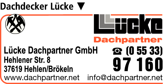 Anzeige Lücke Dachpartner GmbH