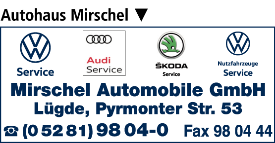 Anzeige Mirschel Automobile GmbH