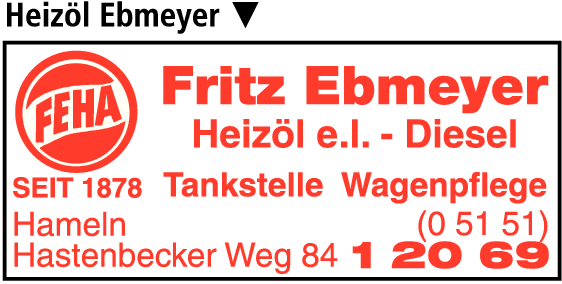 Anzeige Ebmeyer Fritz Inh. St. Kernchen e. K.