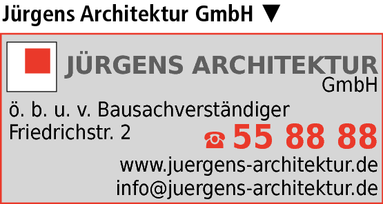 Anzeige Jürgens Architektur GmbH