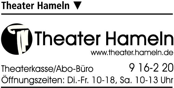 Anzeige THEATER HAMELN Theaterkasse ABO-Büro