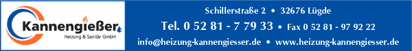 Anzeige Kannengiesser Heizung & Sanitär GmbH