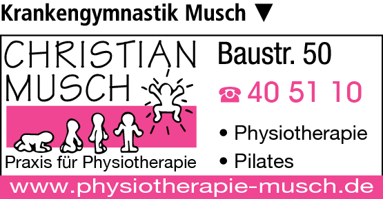 Anzeige Musch Christian Praxis für Physiotherapie