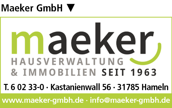 Anzeige Maeker GmbH Hausverwaltung