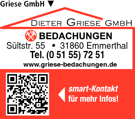 Anzeige Griese GmbH, Dieter Bedachungen
