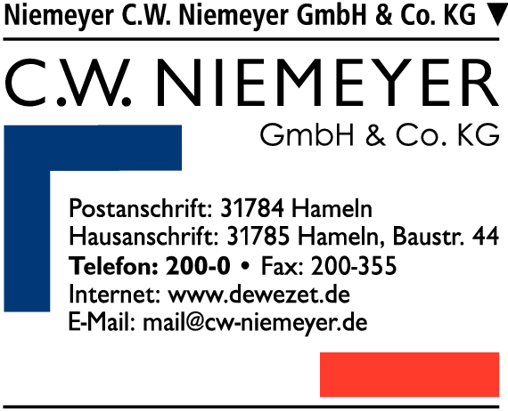 Anzeige C.W. Niemeyer GmbH & Co. KG