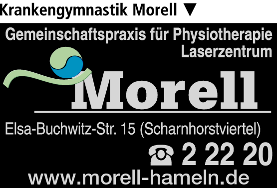 Anzeige Morell Natalie und Nils Gemeinschaftspraxis für Physiotherapie GbR