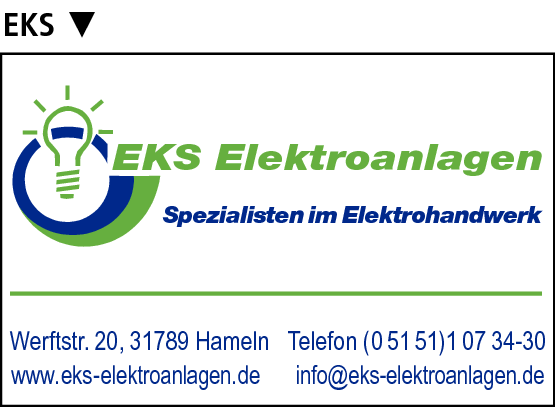 Anzeige EKS Elektroanlagen GmbH & Co. KG