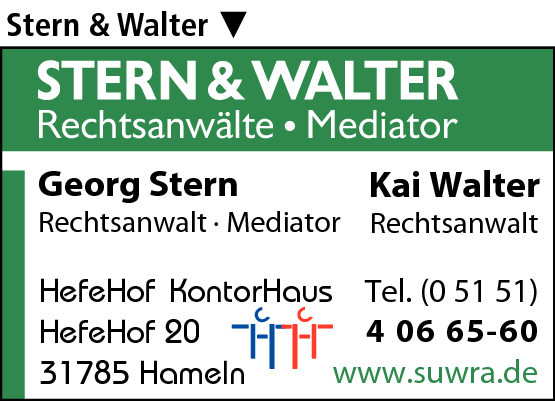Anzeige Stern & Walter
