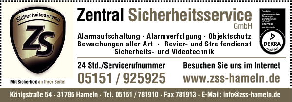 Anzeige Zentral Sicherheits Service GmbH