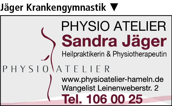Anzeige Jäger Sandra Physio Atelier