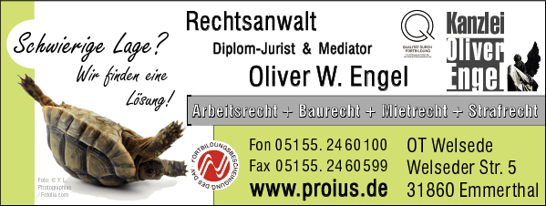 Anzeige Engel Oliver Rechtsanwalt