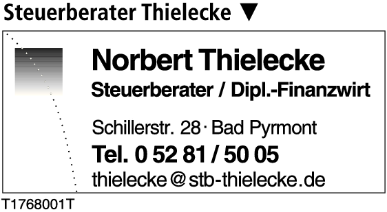 Anzeige Thielecke Norbert Steuerberater