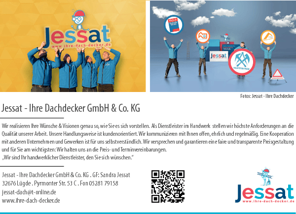 Anzeige JESSAT - Ihre Dachdecker GmbH & Co. KG