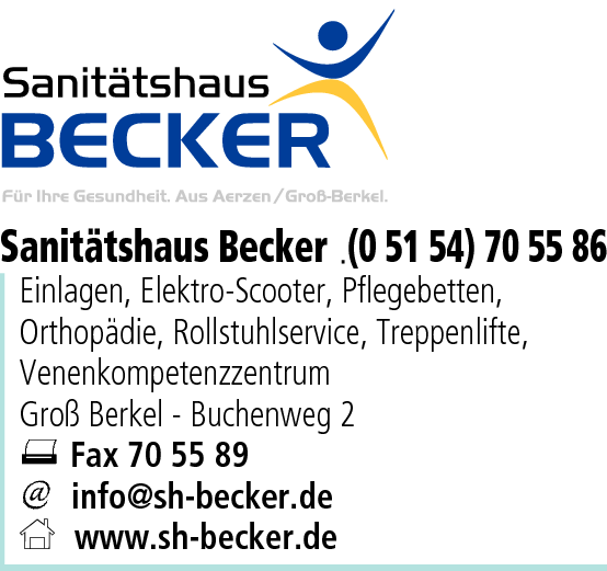 Anzeige Becker Sanitätshaus