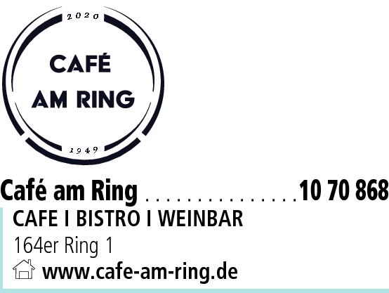 Anzeige Café am Ring
