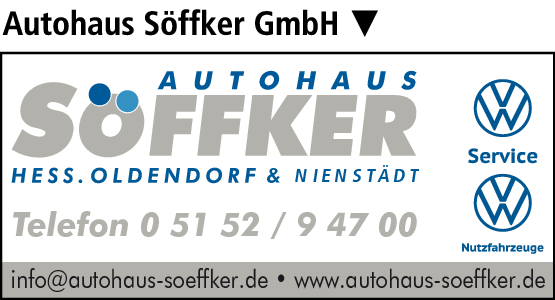 Anzeige Autohaus Söffker GmbH Volkswagen Partner