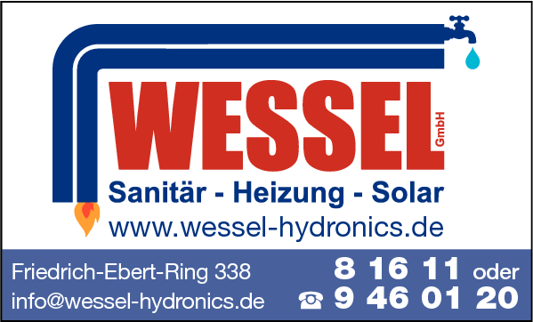 Anzeige Wessel GmbH Sanitär Heizung